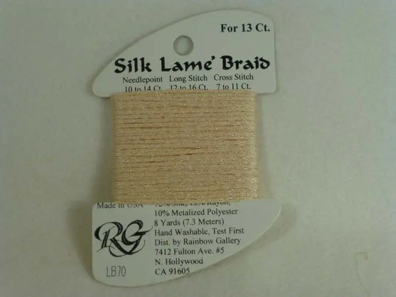Silk Lame Braid Lb70 Lite Peach 1