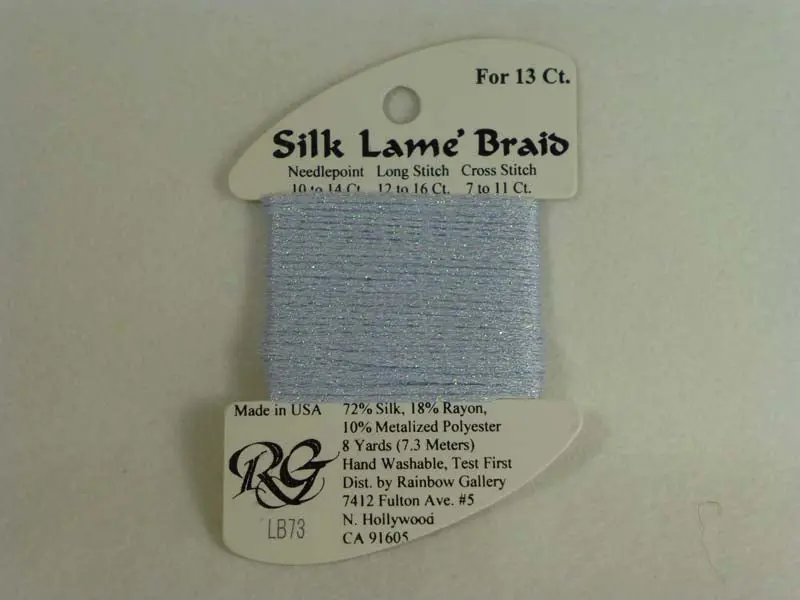 Silk Lame Braid Lb73 Pale Lavender 1