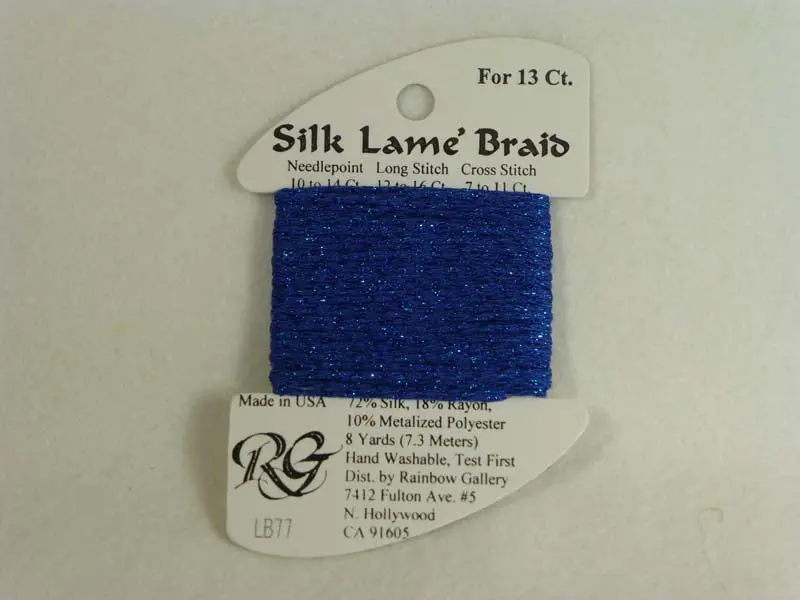 Silk Lame Braid Lb77 Royal Blue 1