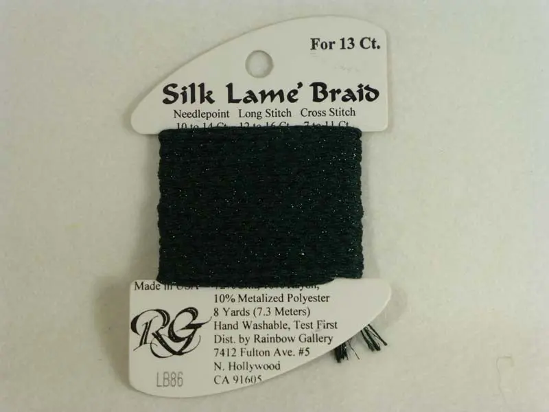 Silk Lame Braid Lb86 Deep Forest Green 1