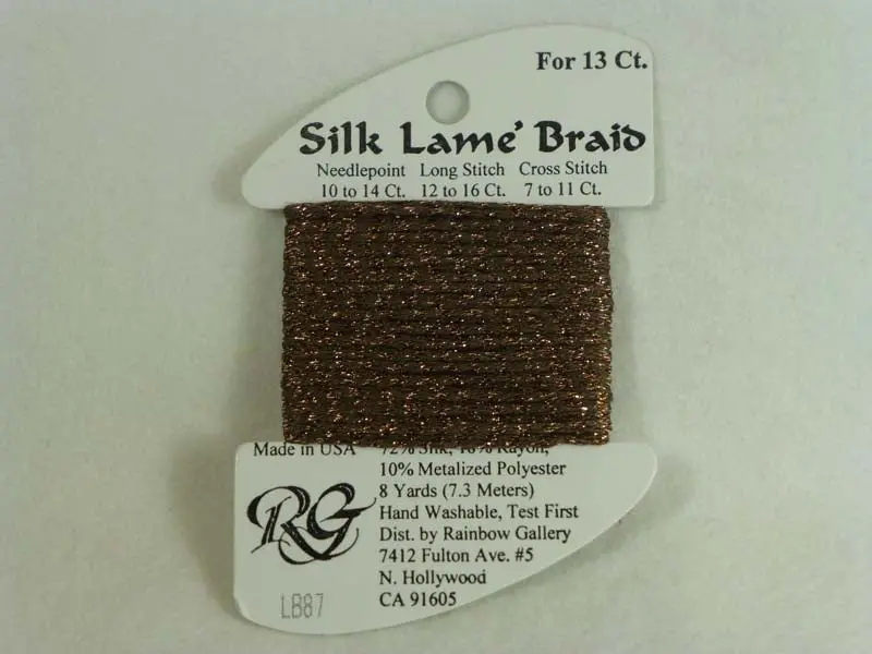 Silk Lame Braid Lb87 Bark 1