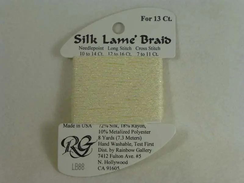 Silk Lame Braid Lb88 Lemon Lite 1