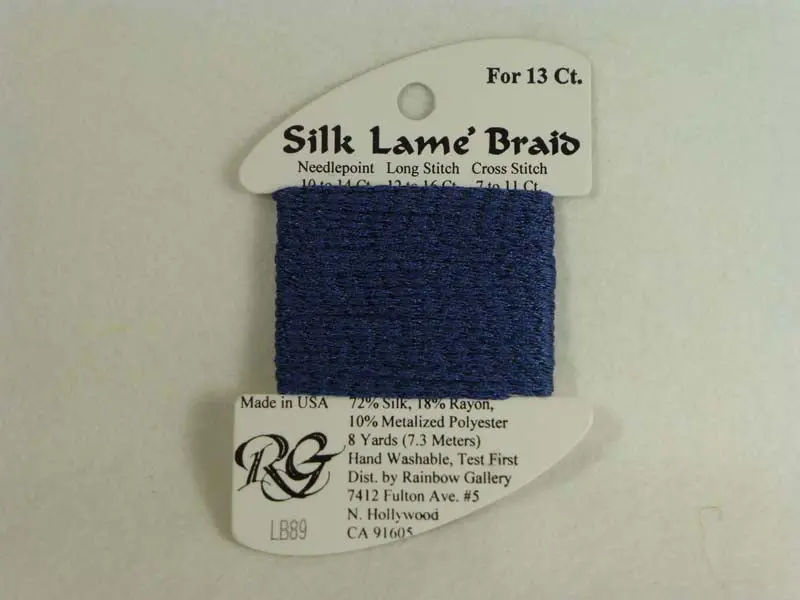 Silk Lame Braid Lb89 Blue Jeans 1