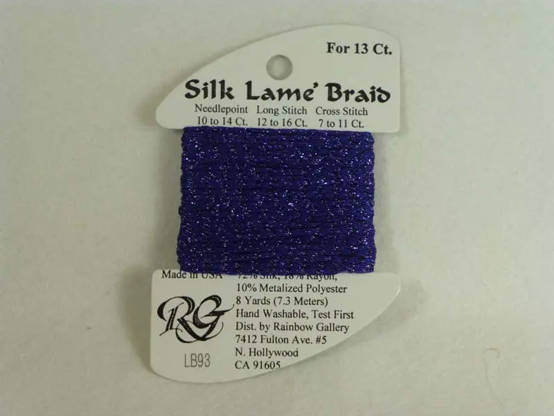 Silk Lame Braid Lb93 Dark Periwinkle 1