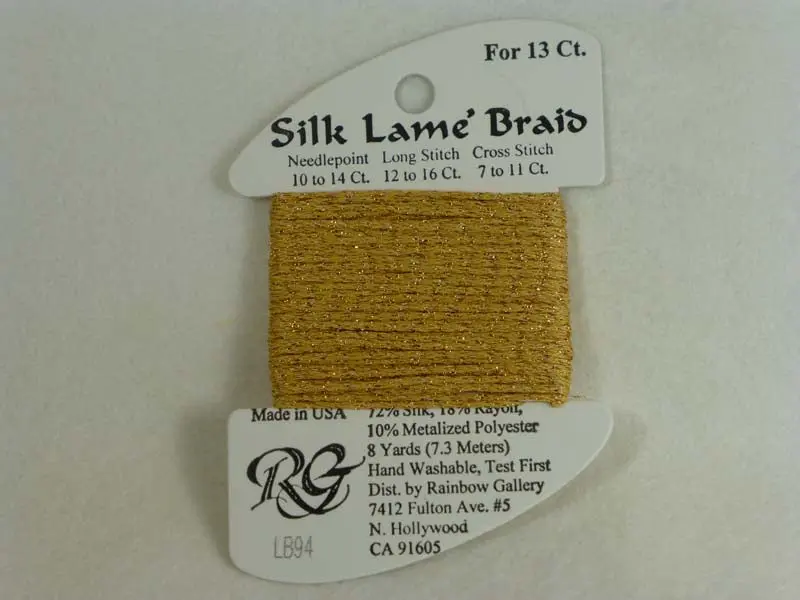 Silk Lame Braid Lb94 True Gold 1