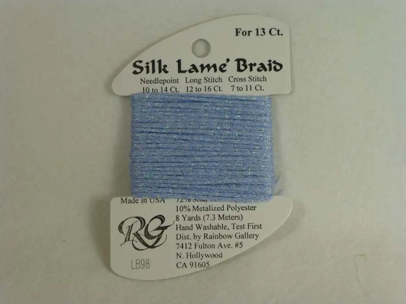 Silk Lame Braid Lb98 Pale Antique Blue 1