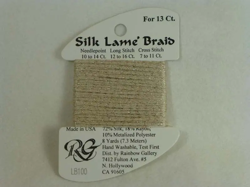 Silk Lame Braid Lb100 Sand 1