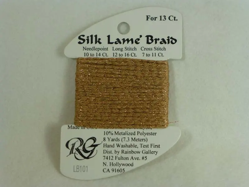 Silk Lame Braid Lb101 Honey Bronze 1