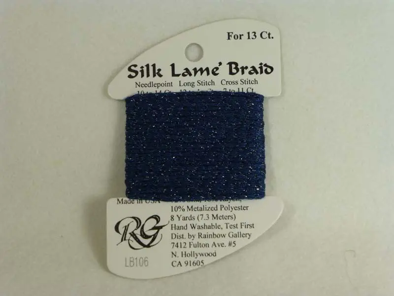 Silk Lame Braid Lb106 Dark Denim 1