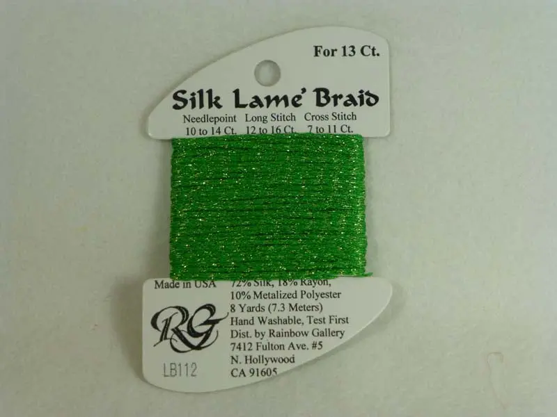 Silk Lame Braid Lb112 Spring Green 1
