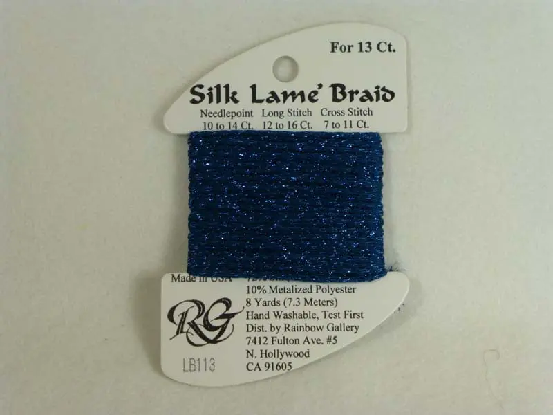Silk Lame Braid Lb113 Dark Lagoon 1