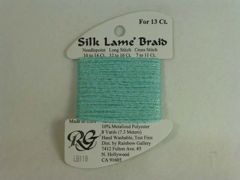 Silk Lame Braid Lb118 Sea Spray 1