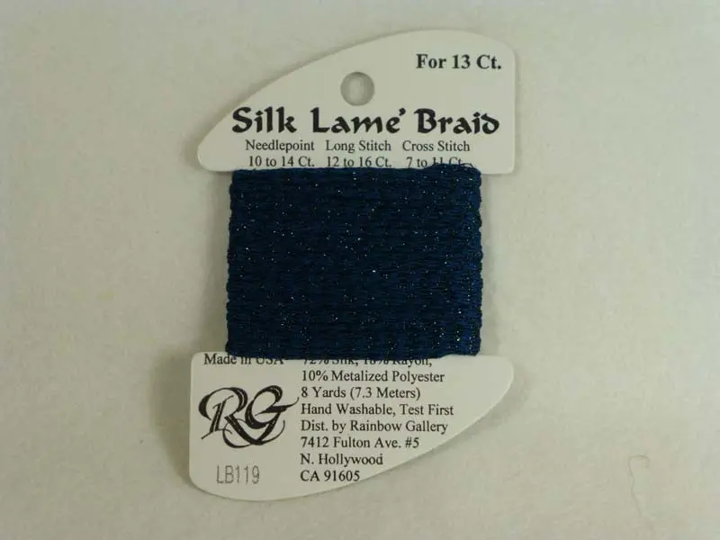 Silk Lame Braid Lb119 Blue Sapphire 1