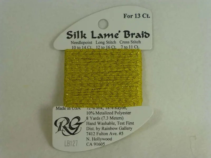 Silk Lame Braid Lb127 Golden Yellow 1