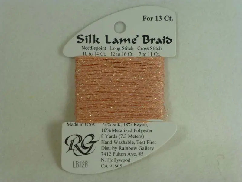 Silk Lame Braid Lb128 Crab Bisque 1