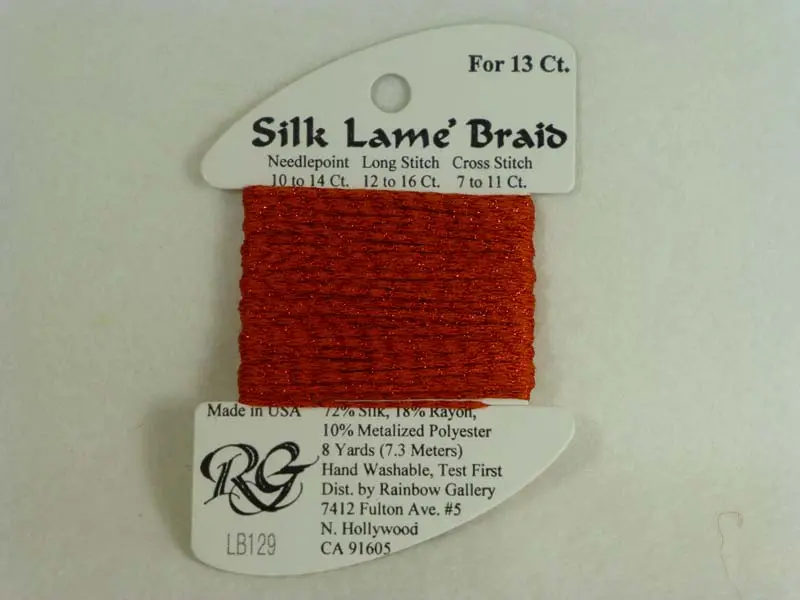 Silk Lame Braid Lb129 Tabasco 1