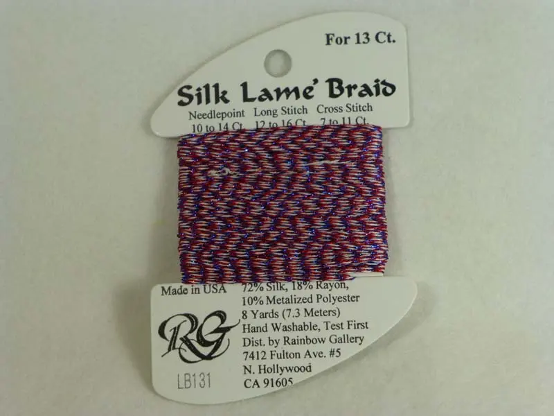 Silk Lame Braid Lb131 4Th Of July 1