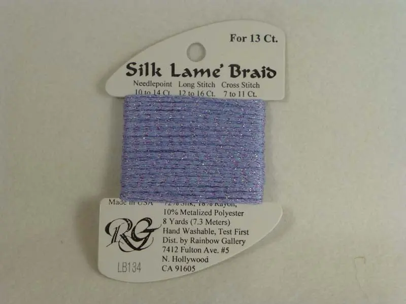Silk Lame Braid Lb134 Misty Lilac 1