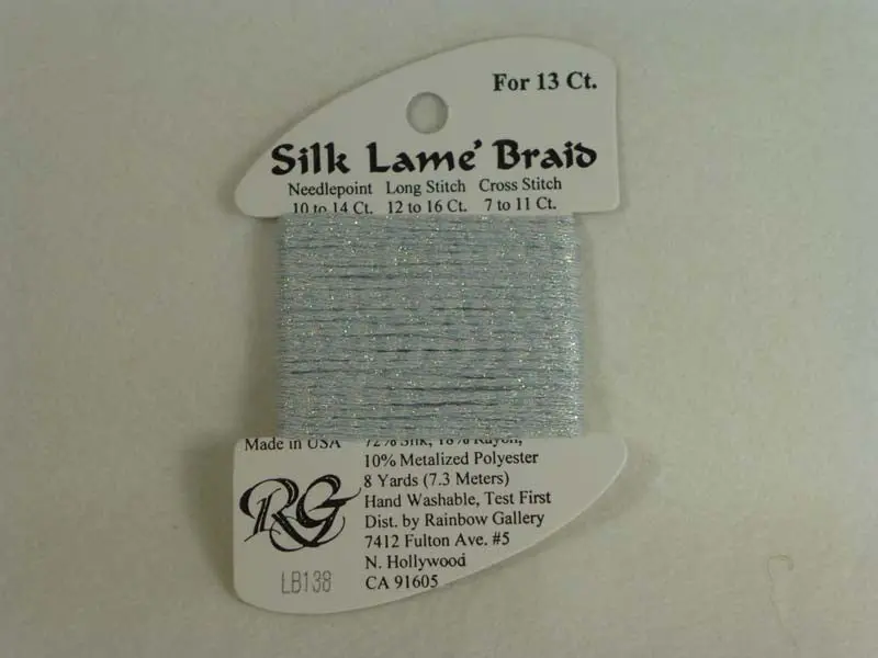 Silk Lame Braid Lb138 Glacier 1