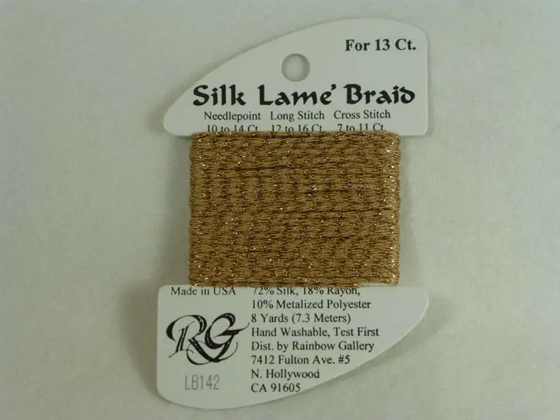 Silk Lame Braid Lb142 Toasted Almond 1