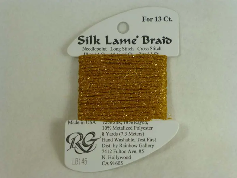 Silk Lame Braid Lb145 Fool's Gold 1