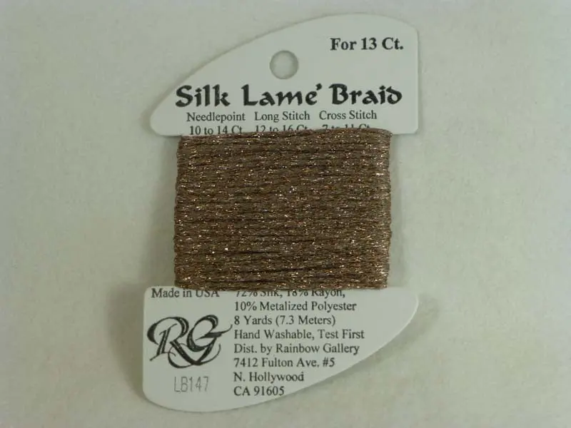Silk Lame Braid Lb147 Taupe 1