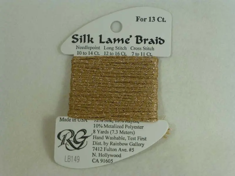 Silk Lame Braid Lb149 Desert Sand 1