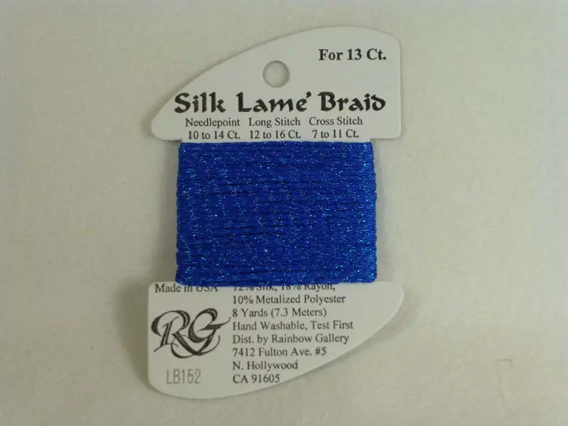 Silk Lame Braid Lb152 Hawaiian Blue 1