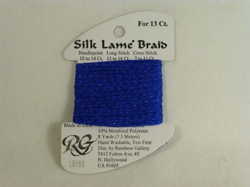 Silk Lame Braid Lb153 Classic Blue #2 1