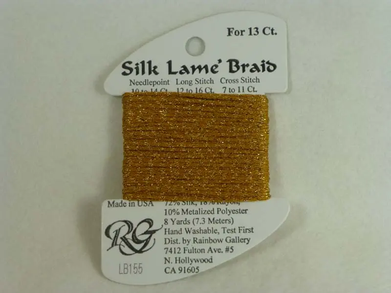 Silk Lame Braid Lb155 Harvest Gold 1