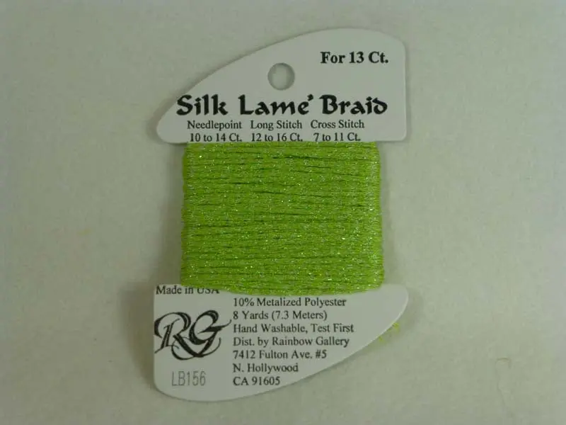 Silk Lame Braid Lb156 Kiwi 1