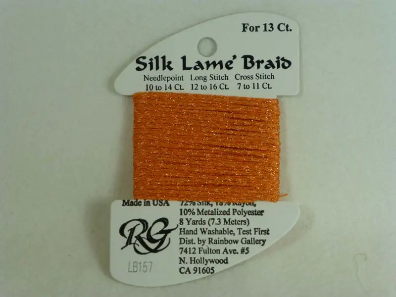 Silk Lame Braid Lb157 Tangelo 1