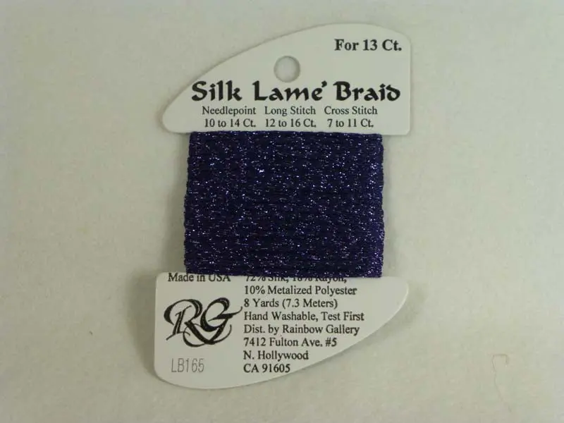 Silk Lame Braid Lb165 Dark Wisteria 1