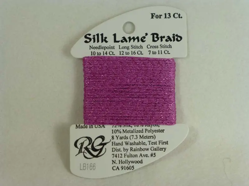 Silk Lame Braid Lb166 Lite Fuchsia 1