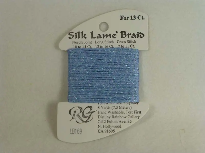 Silk Lame Braid Lb169 Blue Bell 1