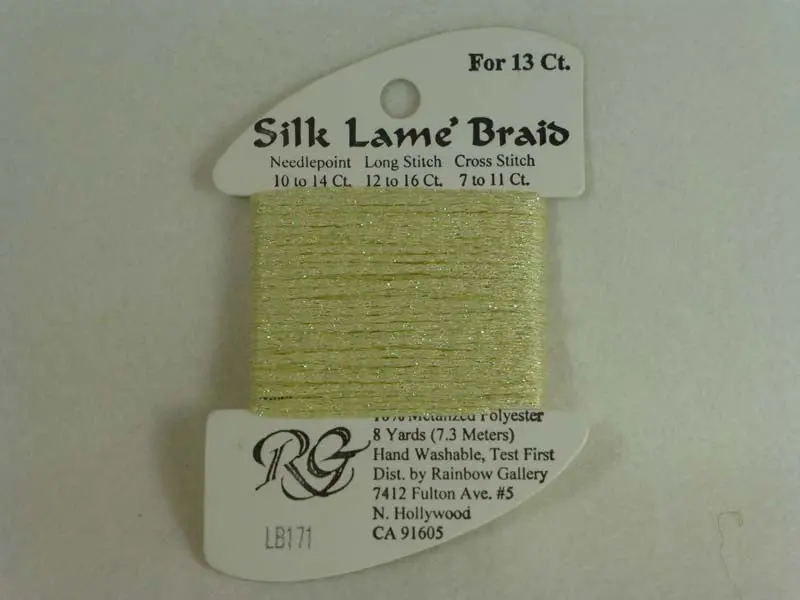 Silk Lame Braid Lb171 Mellow Yellow 1