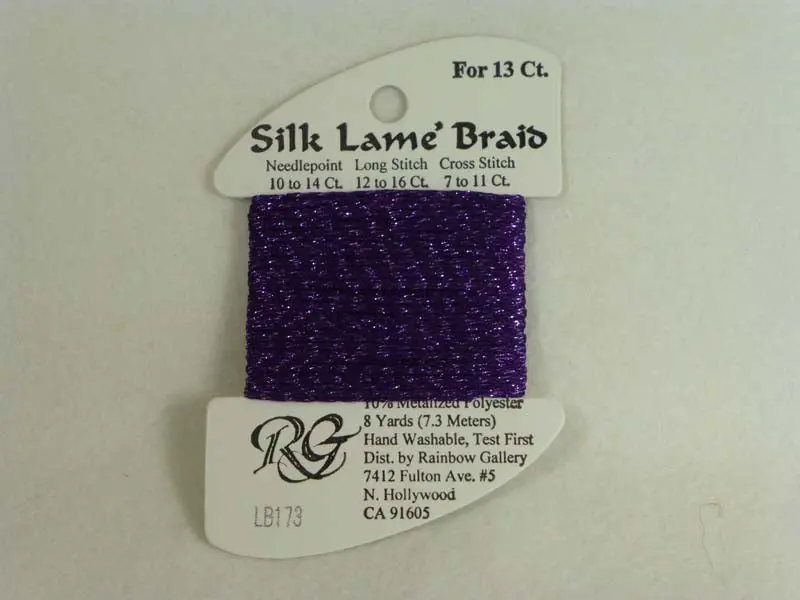 Silk Lame Braid Lb173 Pansy 1