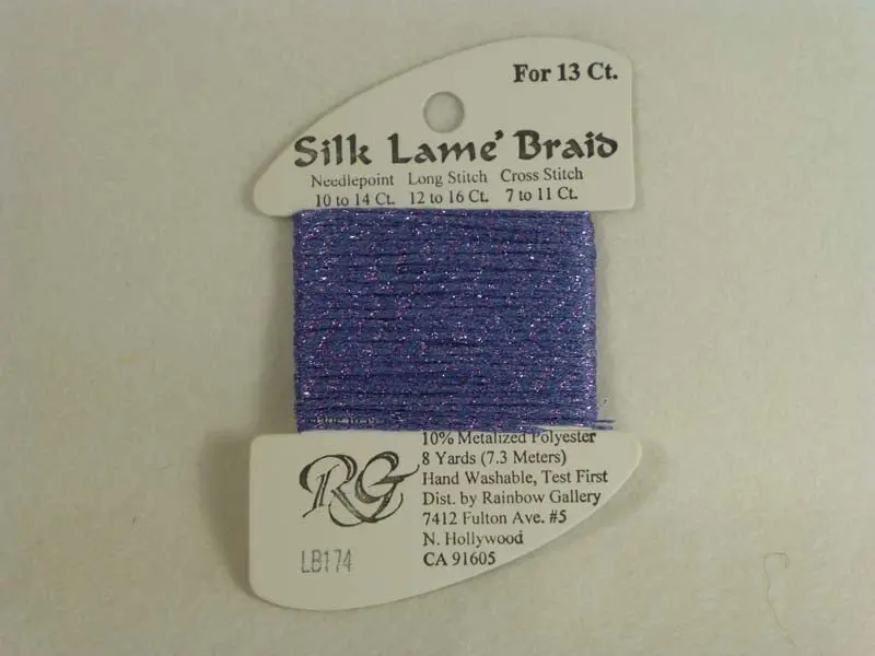Silk Lame Braid Lb174 Periwinkle 1