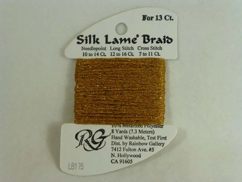Silk Lame Braid Lb175 Honey Gold 1