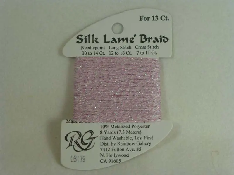 Silk Lame Braid Lb179 Cotton Candy 1