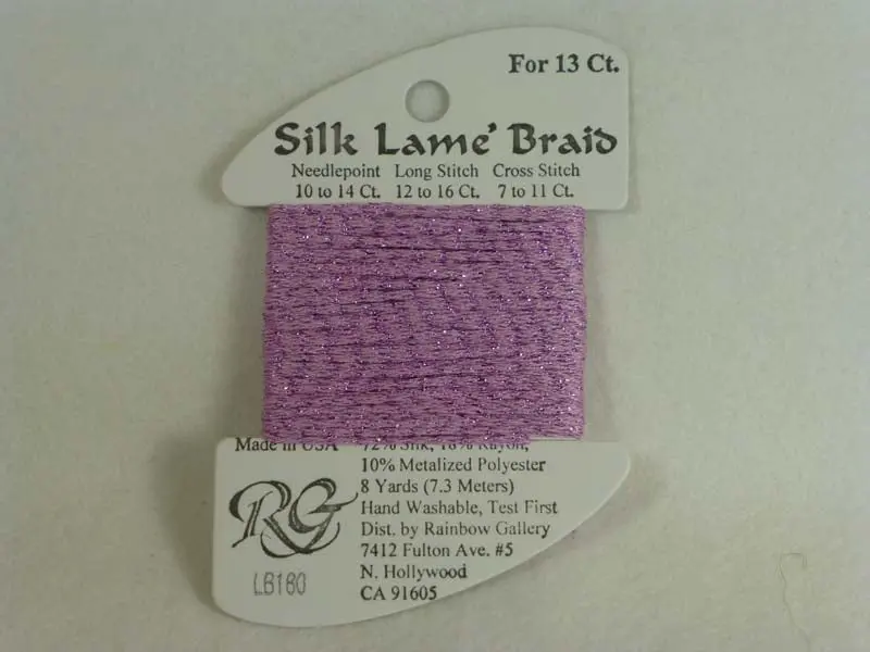 Silk Lame Braid Lb180 Liliac Chiffon 1