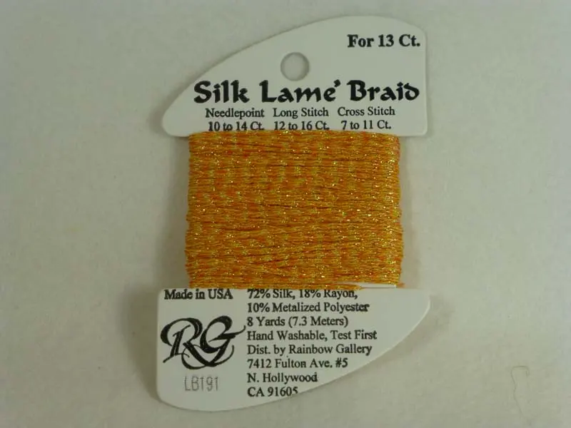 Silk Lame Braid Lb191 Goldenrod 1