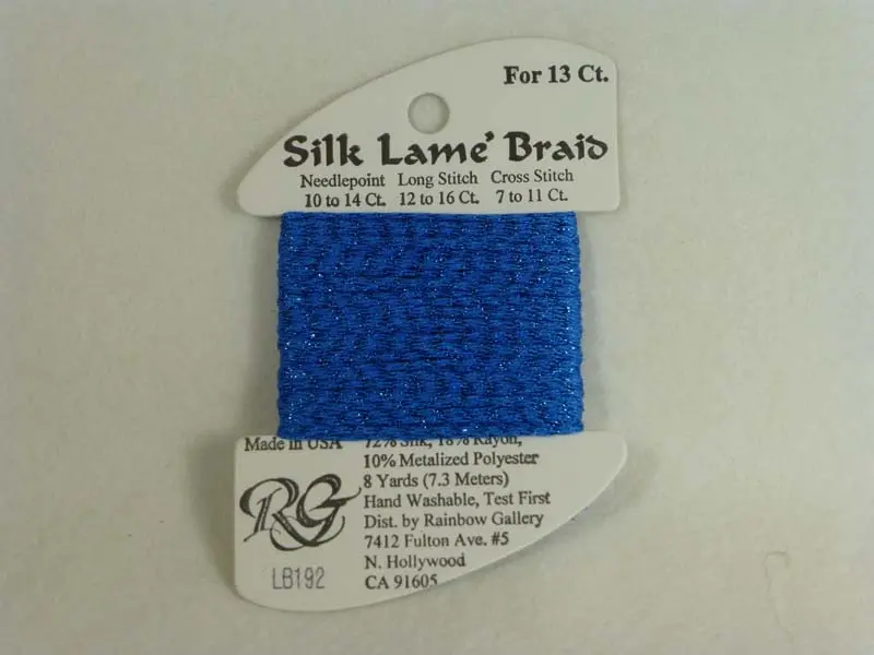 Silk Lame Braid Lb192 Bluebird 1