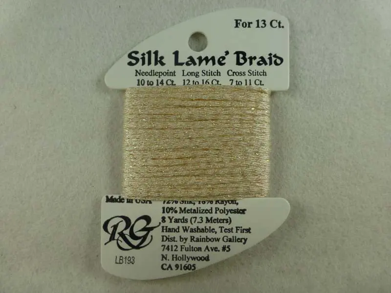 Silk Lame Braid Lb193 Creme Brulee 1