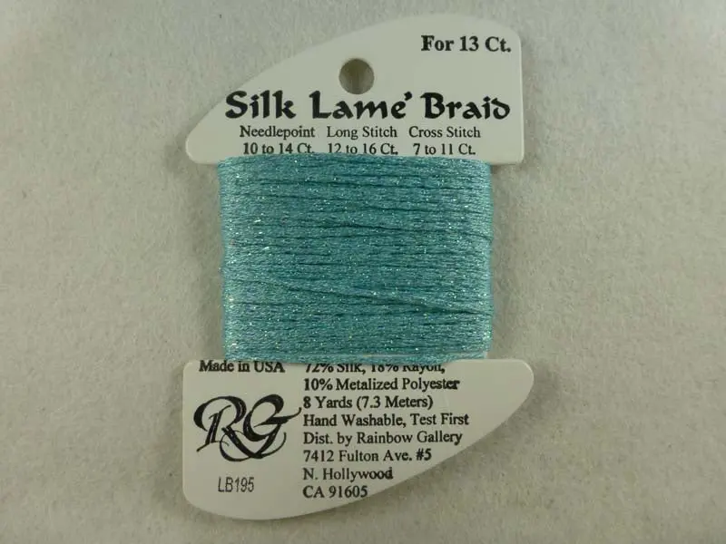 Silk Lame Braid Lb195 Marine Blue 1