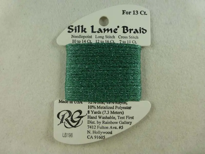 Silk Lame Braid Lb198 Wasabi 1