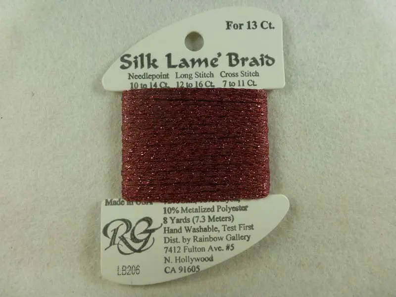Silk Lame Braid Lb200 Burnt Brick 1
