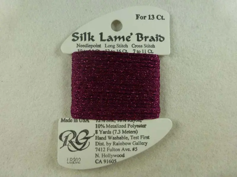 Silk Lame Braid Lb202 Wild Plum 1
