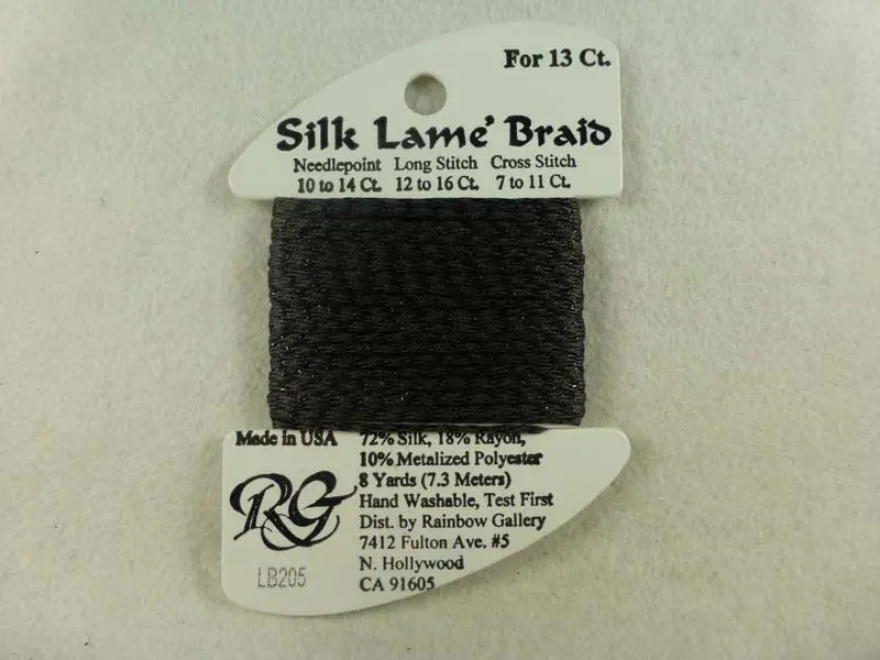 Silk Lame Braid Lb205 Gargoyle 1