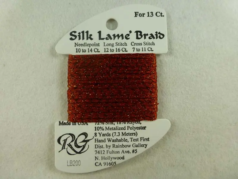 Silk Lame Braid Lb206 Nostalgia Rose 1